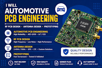 automotive pcb engineering, rf pcb design, antenna design with prototyping