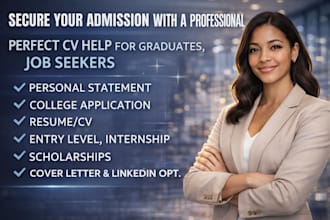 write ats internship resume CV and cover letter for jobs