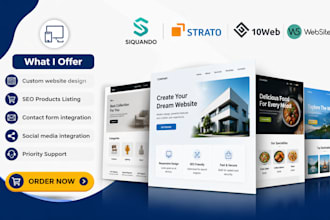 build ionos siquando strato website design 10web website x5 website redesign