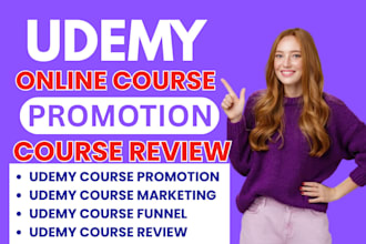 udemy course promotion udemy online course marketing sales funnel course review
