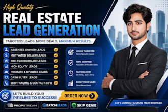 provide target real estate leads for investor and wholesaler