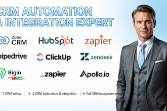 automate zoho crm apolio io crm clickup zendesk  bigin zapier pipedrive hubspot