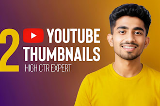 design high CTR viral youtube thumbnail in mrbeast style