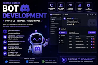 create a custom discord bot with advanced features