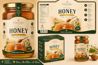 design a custom product label and packaging label design