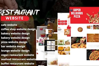 design restaurant pizza bakery coffee shop wordpress website online ordering