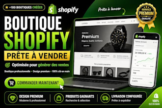 créer une boutique shopify dropshipping prete a vendre