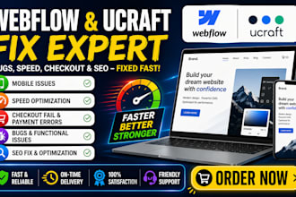fix webflow ucraft bugs mobile issues speed optimization checkout payment error