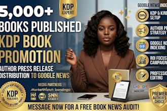 do KDP book promotion and author press release distribution to google news