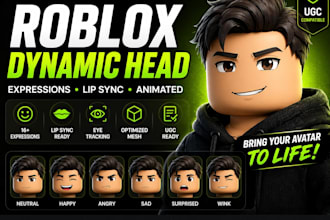 create roblox dynamic head, roblox bundle ugc