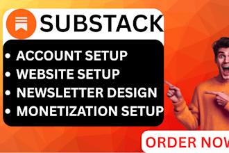 setup substack account, manage substack newsletter substack template redesign