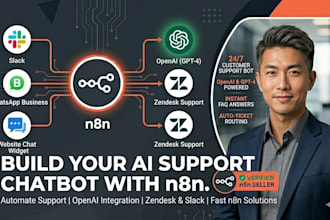 build n8n workflow whatsapp chatbot, n8n ai agent and ai chatbot