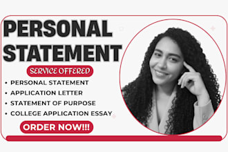 edit personal statement, college application essay MBA, phd statement of purpose