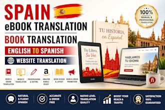 spain ebook translation book translation english to spanish website translation
