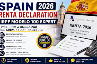 review borrador and submit spain renta declaration 2026 irpf modelo 100 expert