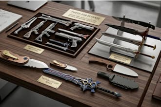 model prop knife design, dagger design, blade axe design, weapon concept art