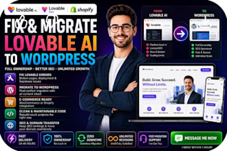 migrate lovable ai website and rebuild broken lovable site