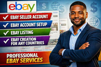 create and setup your ebay seller account for ebay listing