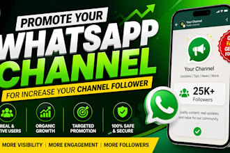 promote your whatsapp channel for increase your channel follower