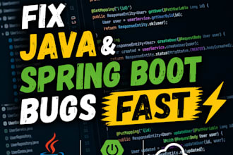 fix your java or spring boot bug quickly
