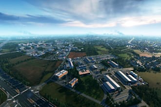 create realistic 3d game environment, open world map unity level design asset