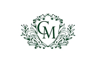 design pictorial unique library wedding logo