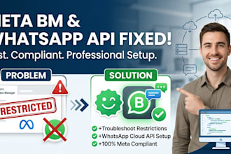 provide whatsapp api with meta bm and crs messaging service