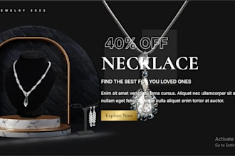 build luxury jewelry website, jewelry shopify store, necklace, earrings store