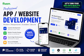 do mobile app development ios app flutter app react native hybrid app creation