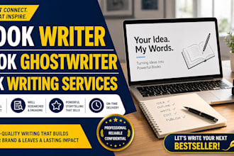 be your ebook writer, ebook ghostwriter, book writer