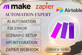 fix make com, made com, setup make com automation, make automation, make expert