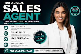 sales agent for sales leads lead generation and online sales