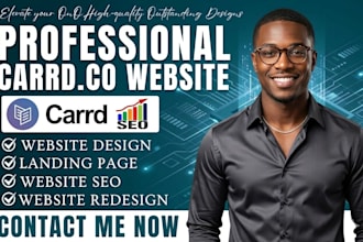 do carrd design carrd website design carrd landing page redesign carrd website