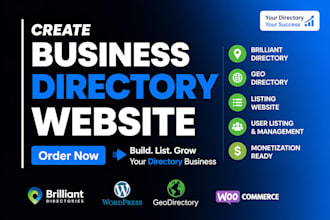 create business directory website,brilliant directory geo directory listing site