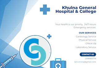 design professional medical hospital flyer and healthcare poster