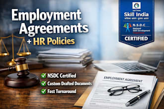 draft customised employment agreements with nda and non compete clauses