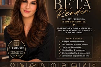beta read your story and give honest feedback
