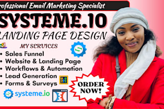 build landing page in systeme io leadpages carrd unbounce funnelish, wix website