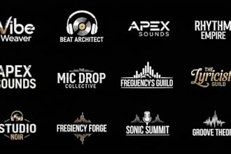 design a luxury dj, music, artist, rap and producer logo