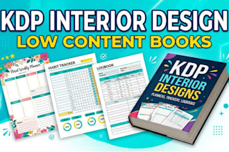 design kdp journal interior, low content book and amazon kdp publishing