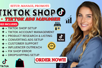 do tiktok shop setup dropshipping, fix shop errors and optimization for sales