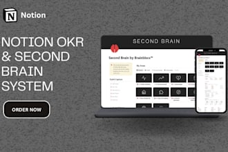 build  notion okr, second brain system, sop tracker, notion expert, notion CRM