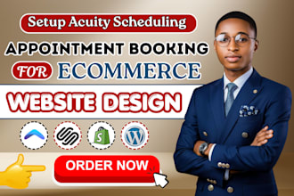 design custom acuity and setup acuity scheduling booqable event booking website