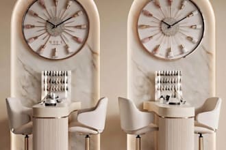 design interior for commercial spaces such as restaurants, cafes, and shops