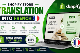 translate your shopify store into french with SEO optimization