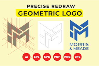 recreate your logo with precise geometric construction