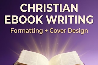 ghostwrite your christian ebook and design the cover