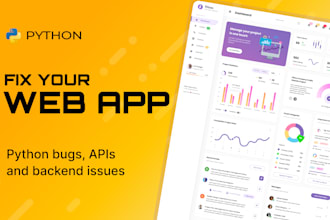 fix bugs in your python web app or backend