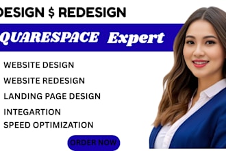 design a professional squarespace website with SEO optimization