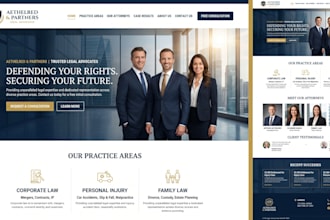 design a professional law firm website
